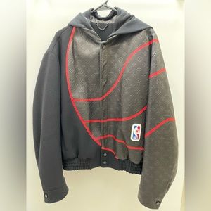 Louis Vuitton X NBA Mixed Leather Bomber